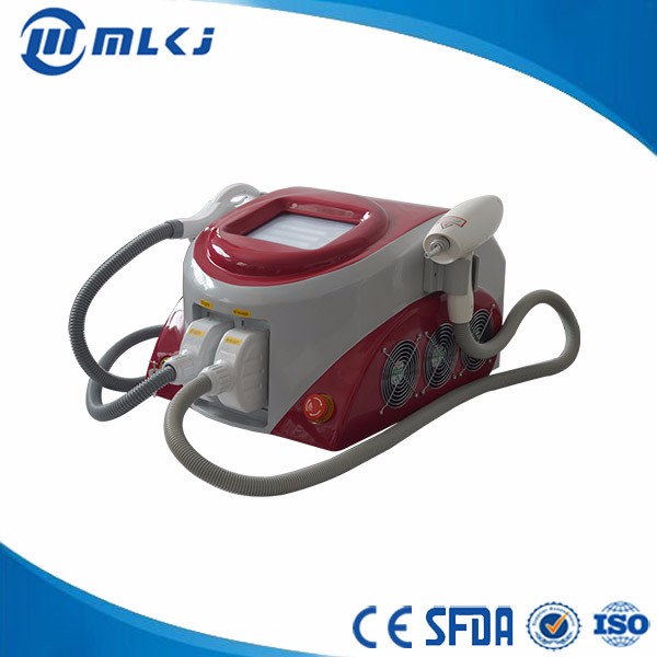 China Hair removal IPL laser ND Yag beauty machine wtih 2 handles factory