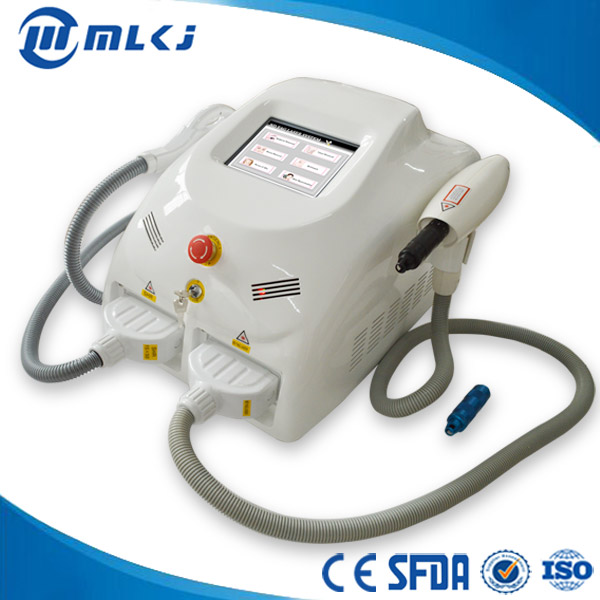 China multifunctional SHR ND Yag laser hair removal tattoo removal machine factory